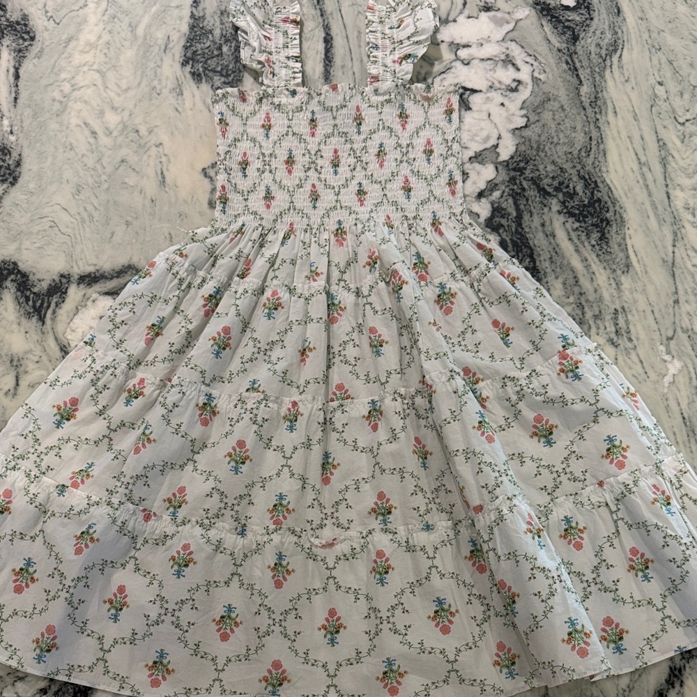 Hill House Floral Ruffle Kids Dress
